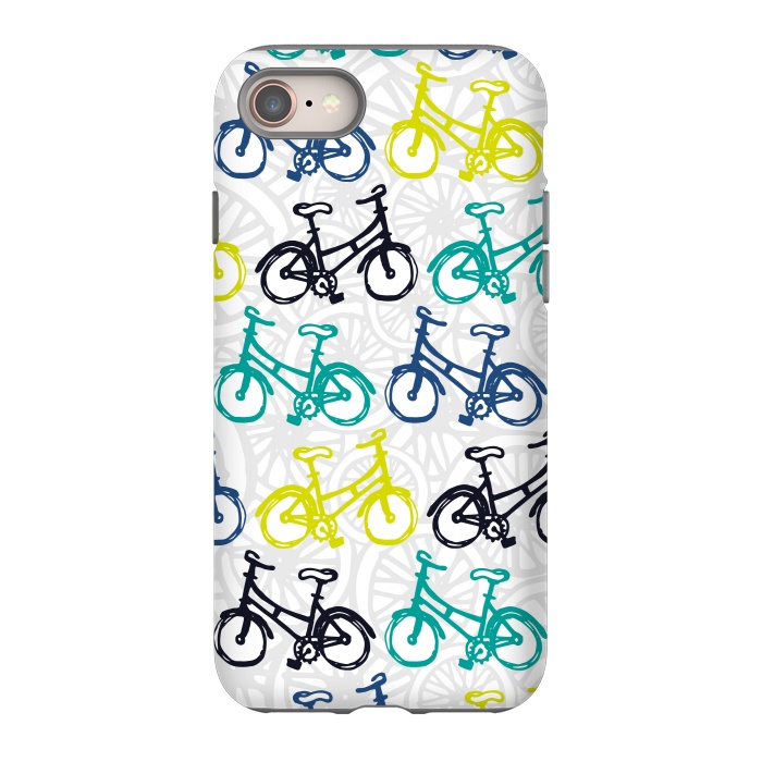 iPhone 8 StrongFit Whimsical Wheelies by Shelley Schmidt
