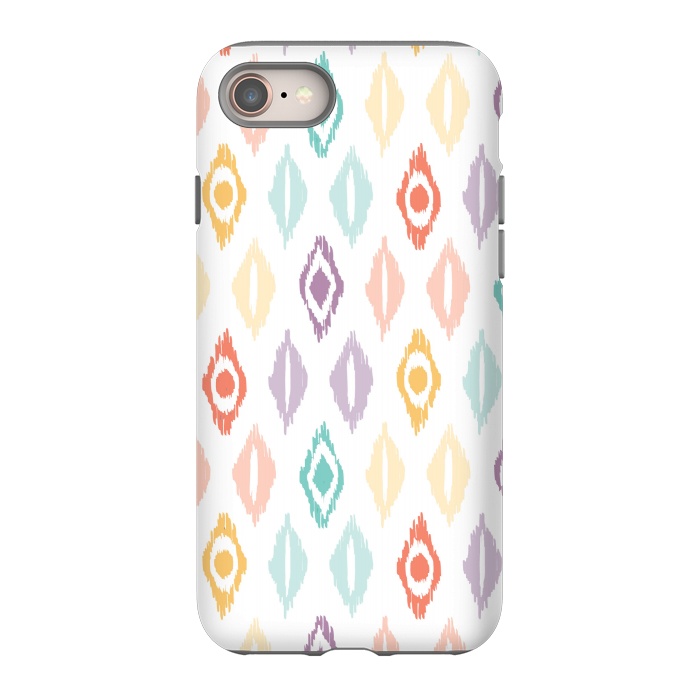 iPhone 8 StrongFit Cheerful Ikat by Shelley Schmidt