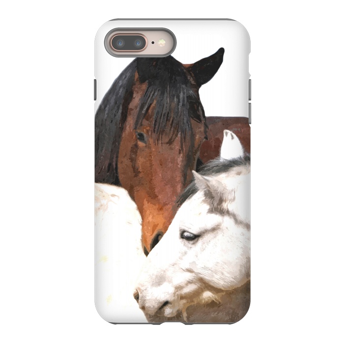 iPhone 8 plus StrongFit Horses in Love by Alemi