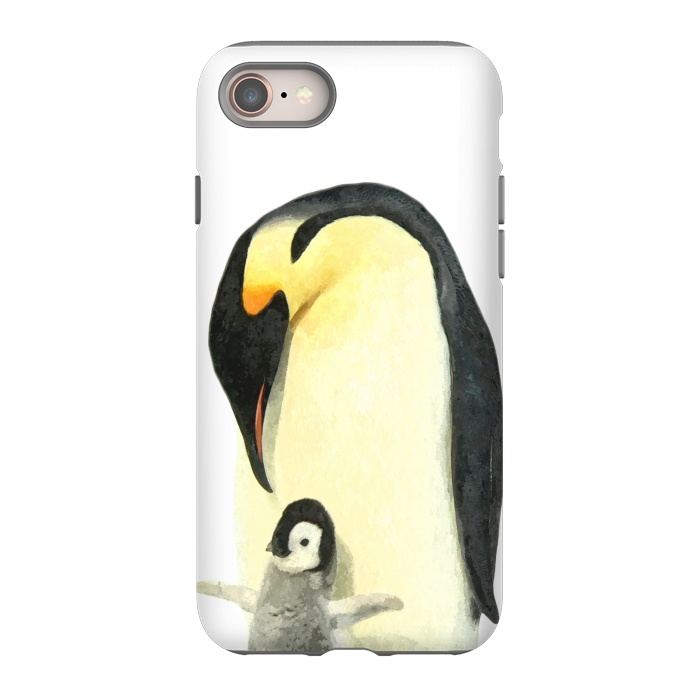 iPhone 8 StrongFit Cute Penguins Portrait by Alemi