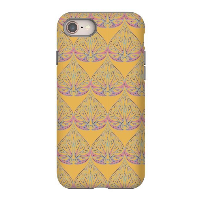 iPhone 8 StrongFit Art Deco - Yellow by Lotti Brown