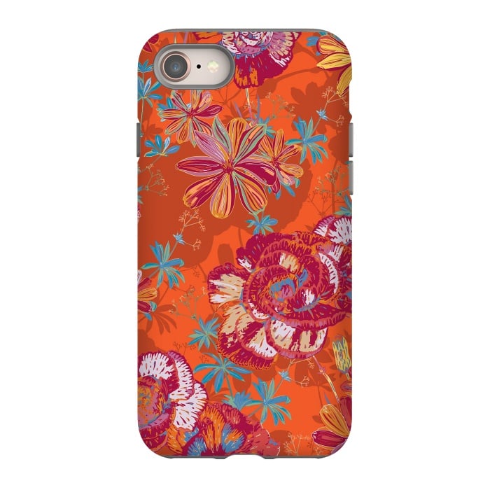 iPhone 8 StrongFit Carnation Carnival by Lotti Brown