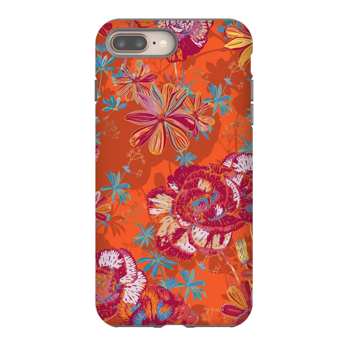 iPhone 8 plus StrongFit Carnation Carnival by Lotti Brown