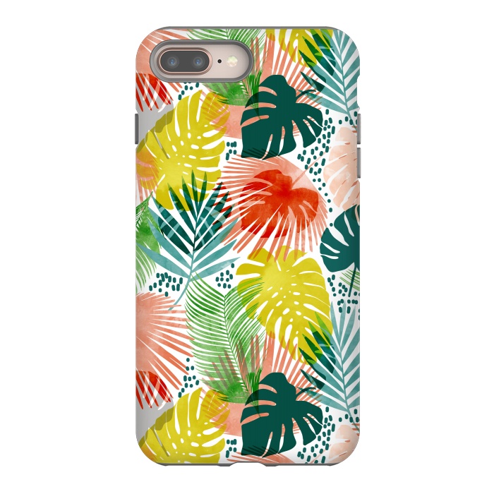 iPhone 8 plus StrongFit Tropical Garden by Uma Prabhakar Gokhale