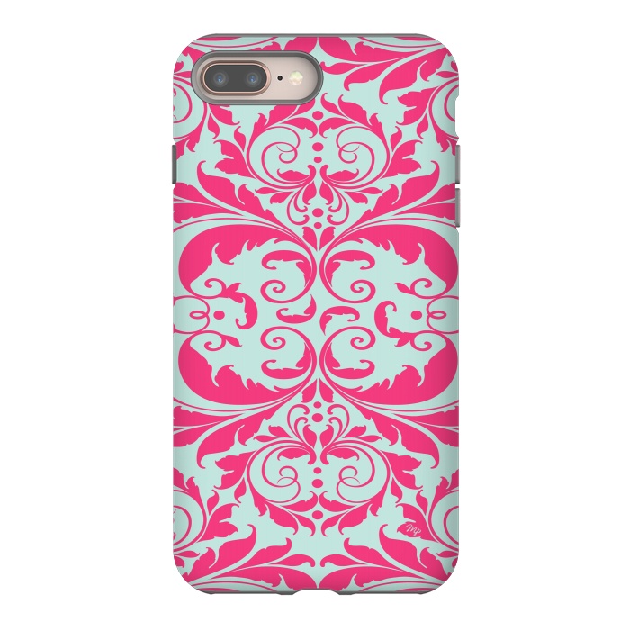 iPhone 8 plus StrongFit Pink Baroque by Martina