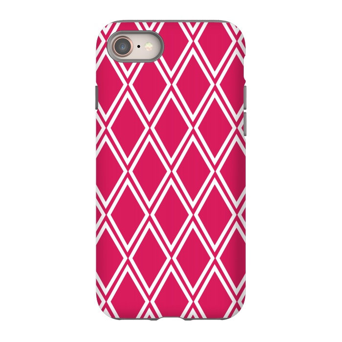 iPhone 8 StrongFit Pink Diamonds Pattern by Martina