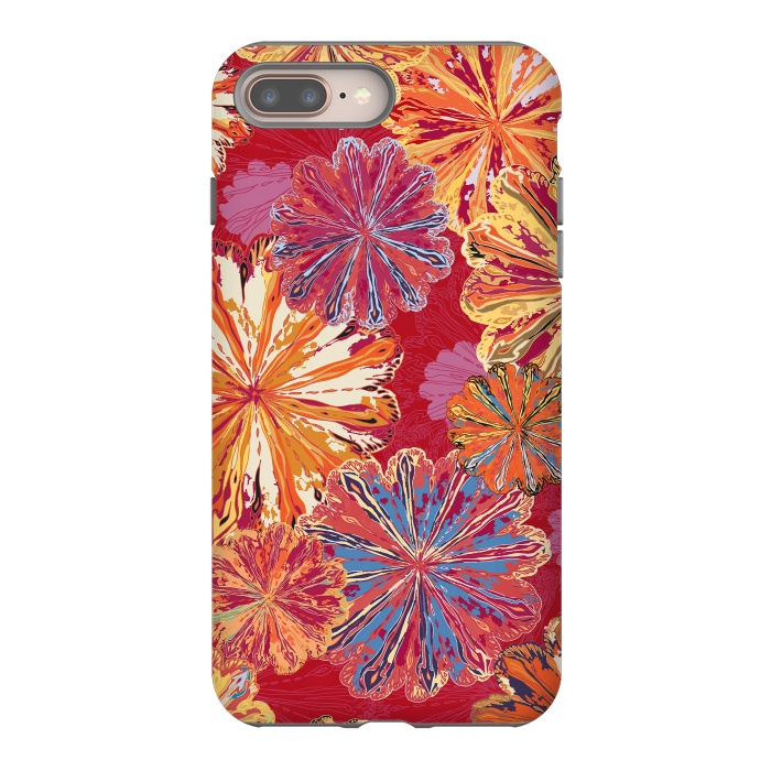iPhone 8 plus StrongFit Poppytops Carnival by Lotti Brown