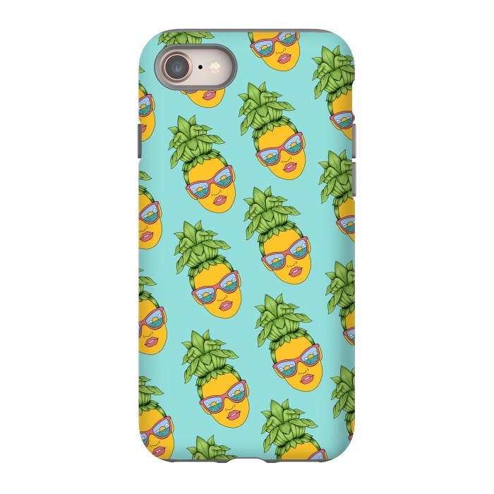 iPhone 8 StrongFit Pineapple Girl pattern by Coffee Man