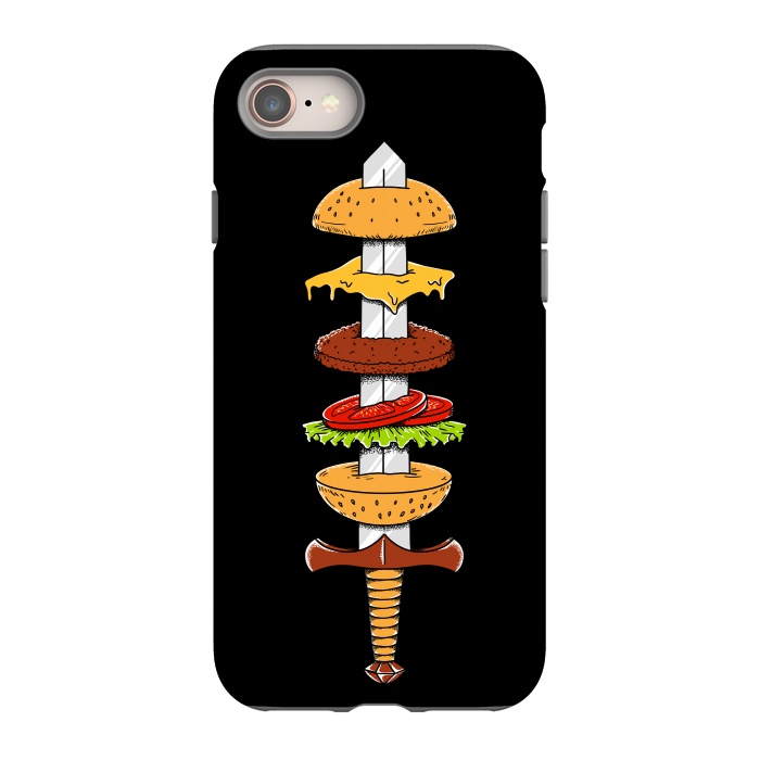 iPhone 8 StrongFit sword Burger by Coffee Man
