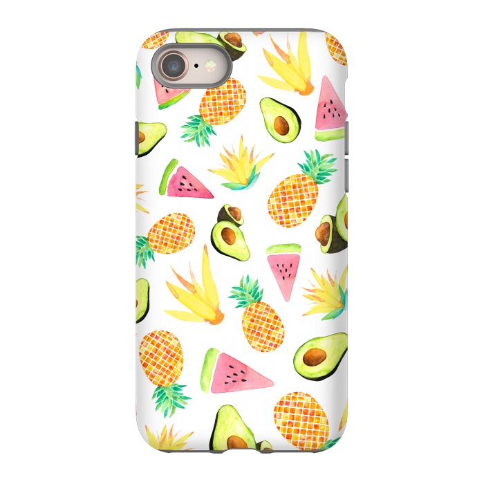 iPhone 8 StrongFit Tropical Fruit Salad by Amaya Brydon