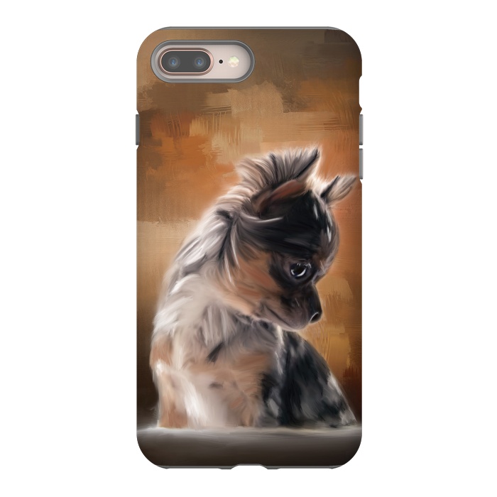 iPhone 8 plus StrongFit A cute merle chihuahua puppy by Simone Gatterwe