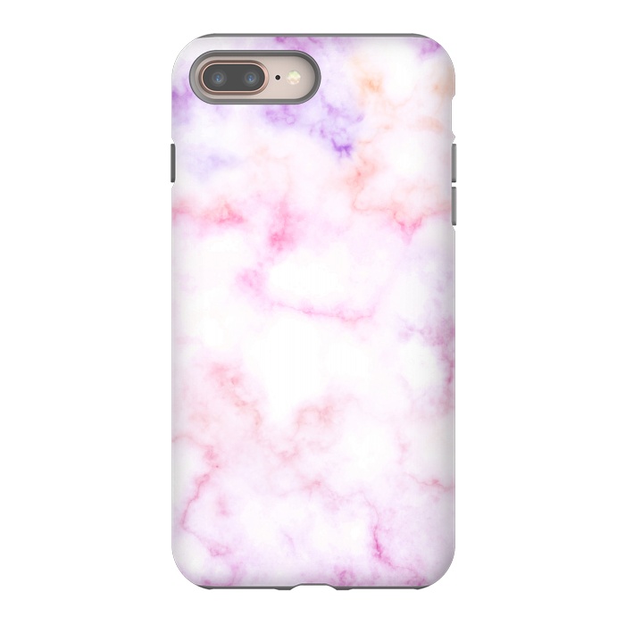 iPhone 8 plus StrongFit Pink purple pastel elegant marble by Oana 