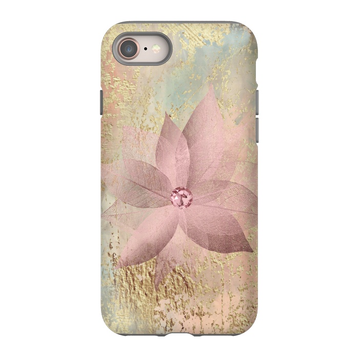 iPhone 8 StrongFit Delicate Blush Flower 2 by Andrea Haase