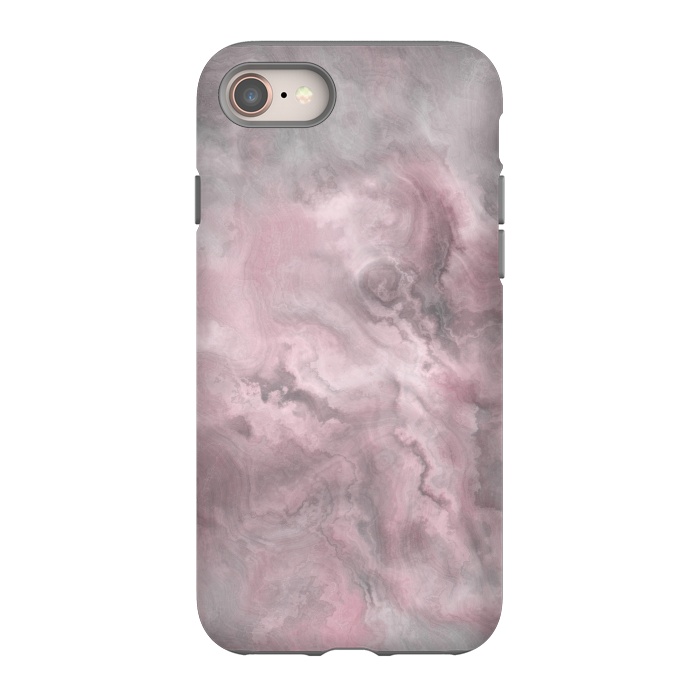 iPhone 8 StrongFit Blush Grey Marble by Andrea Haase