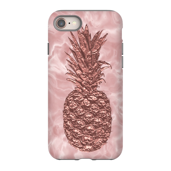 iPhone 8 StrongFit Precious Pineapple Blush Rosegold by Andrea Haase