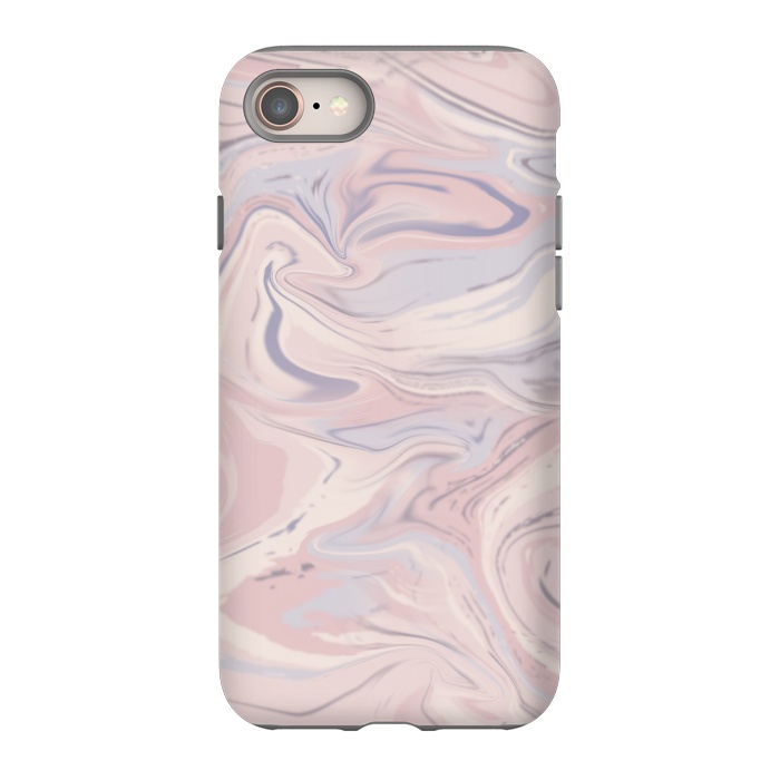 iPhone 8 StrongFit Blush And Purple Marble Elegance by Andrea Haase