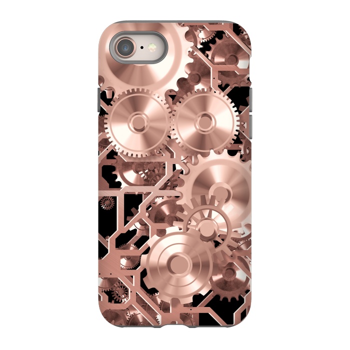 iPhone 8 StrongFit Elegant Rosegold Steampunk by Andrea Haase