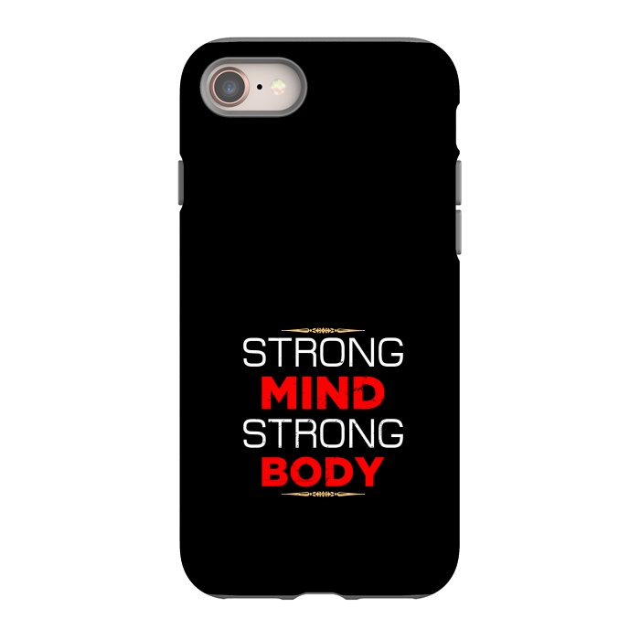 iPhone 8 StrongFit strong mind strong body by TMSarts