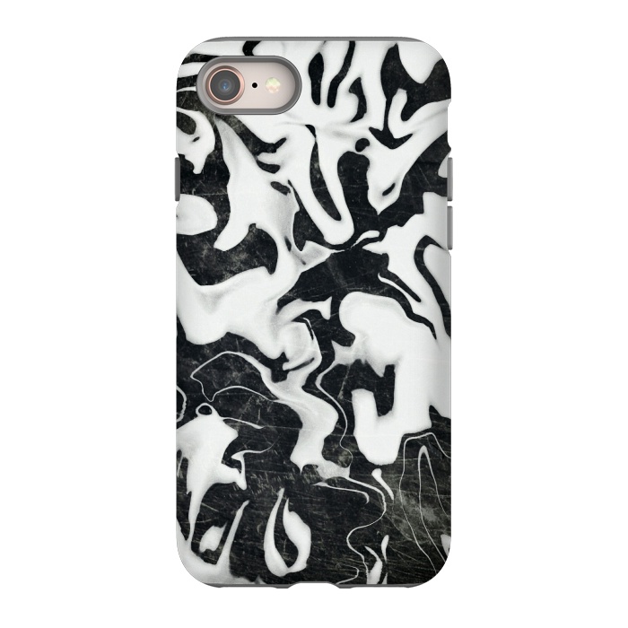iPhone 8 StrongFit Black white marble by Jms