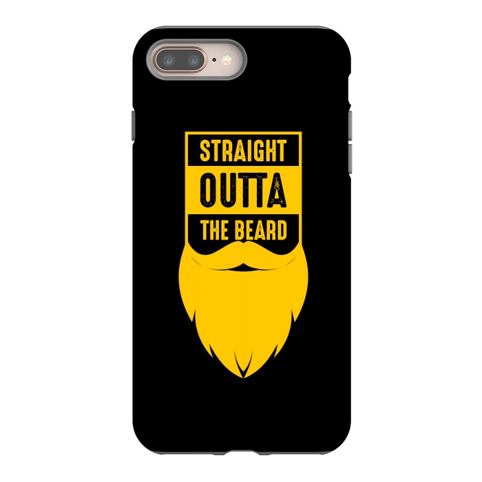 iPhone 8 plus StrongFit straight beard yellow by TMSarts