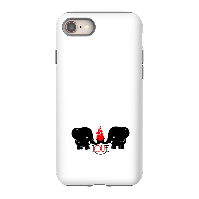 iPhone 8 StrongFit elephants love by TMSarts