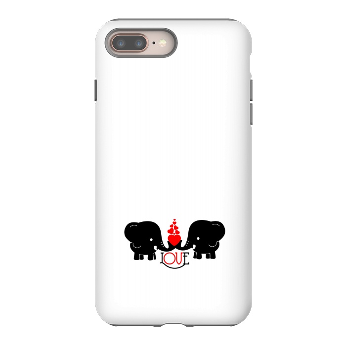 iPhone 8 plus StrongFit elephants love by TMSarts