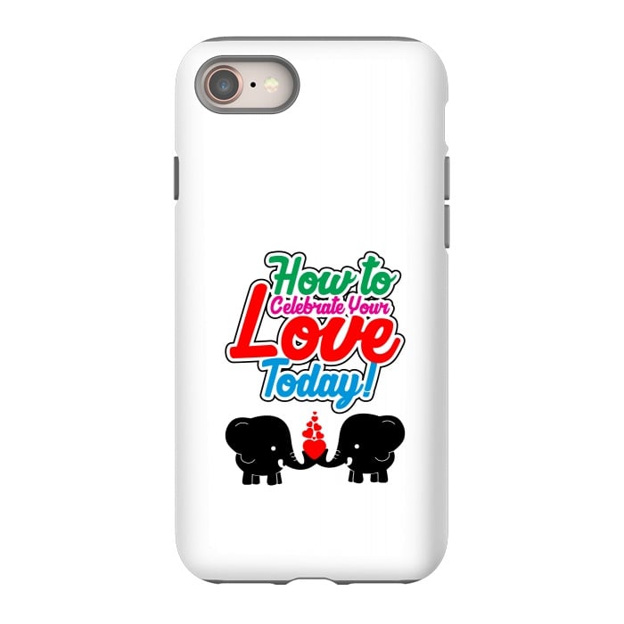 iPhone 8 StrongFit celebrate elephants by TMSarts