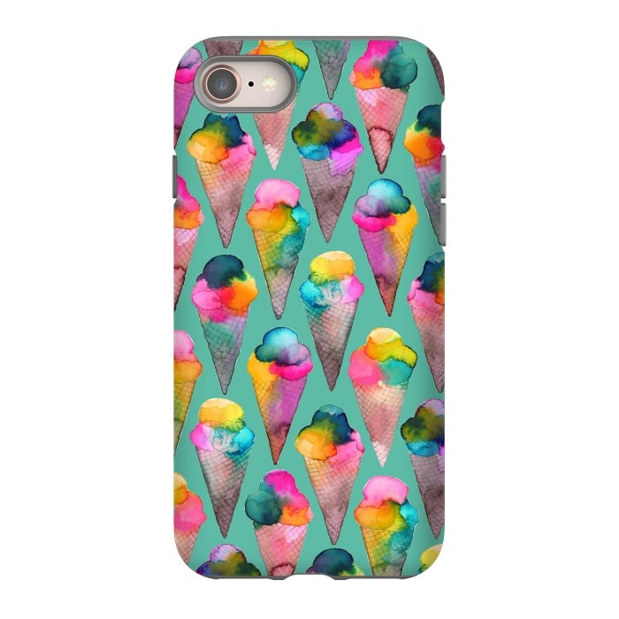 iPhone 8 StrongFit Ice Cream Summer Cones by Ninola Design