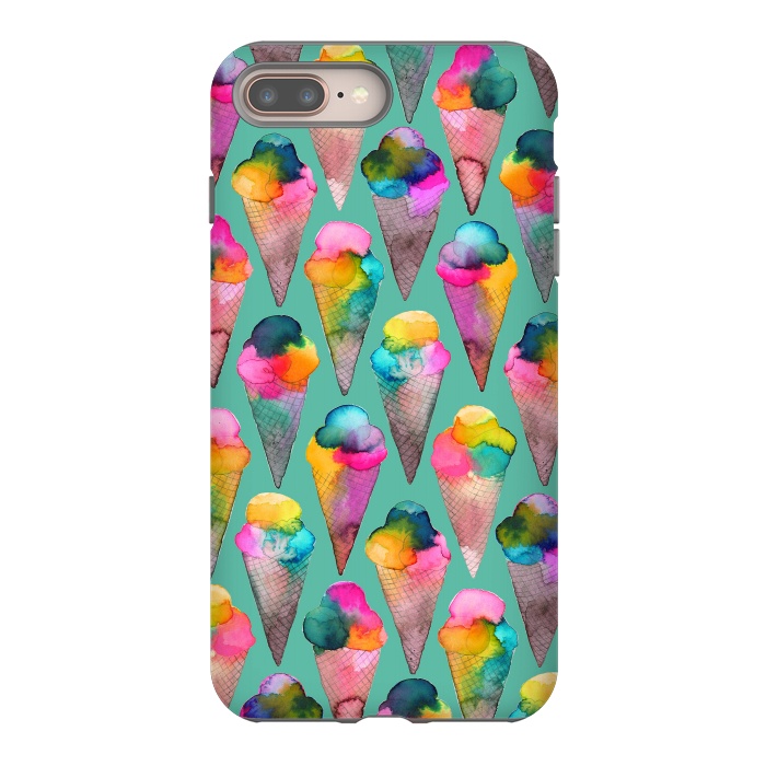 iPhone 8 plus StrongFit Ice Cream Summer Cones by Ninola Design