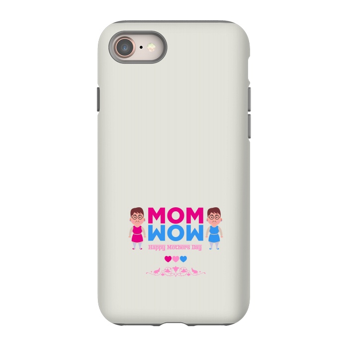 iPhone 8 StrongFit mom wow cartoon by TMSarts