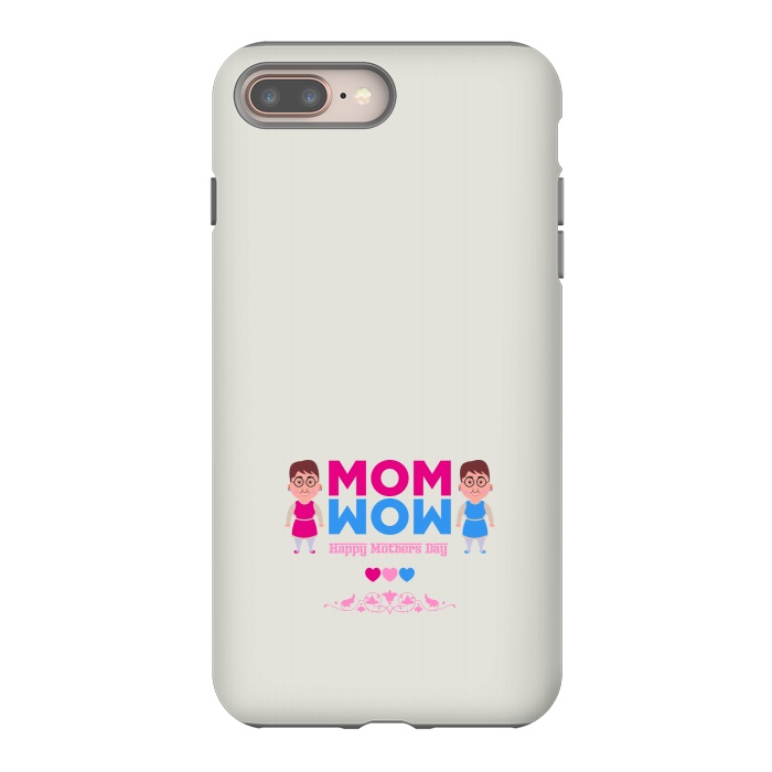 iPhone 8 plus StrongFit mom wow cartoon by TMSarts