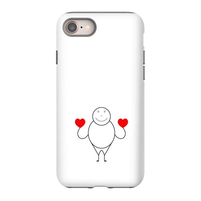 iPhone 8 StrongFit stick human love by TMSarts