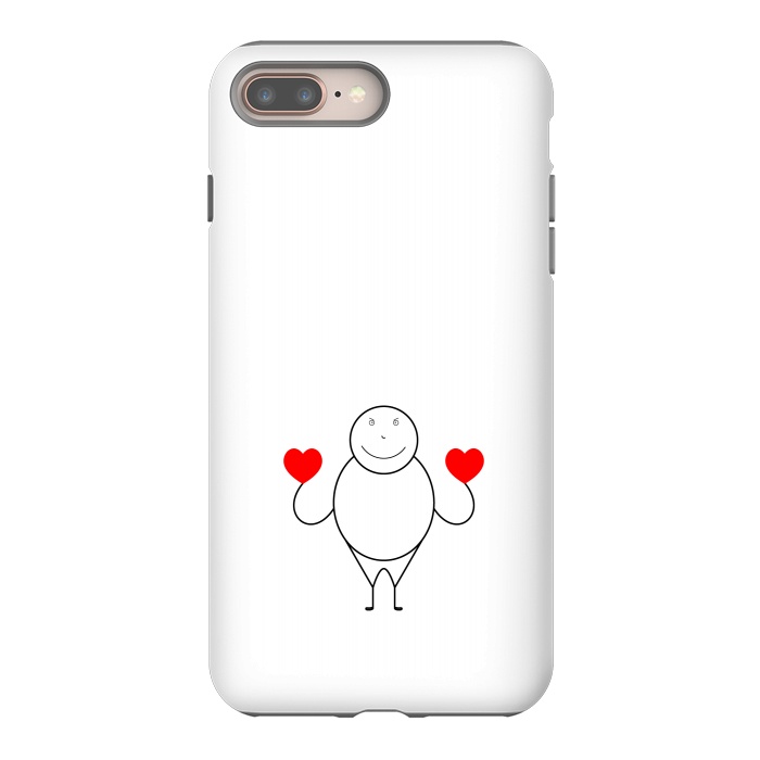 iPhone 8 plus StrongFit stick human love by TMSarts