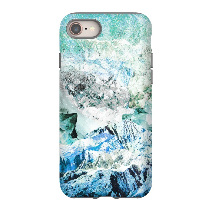 iPhone 8 StrongFit Icy mountains and precious gemstones by Oana 