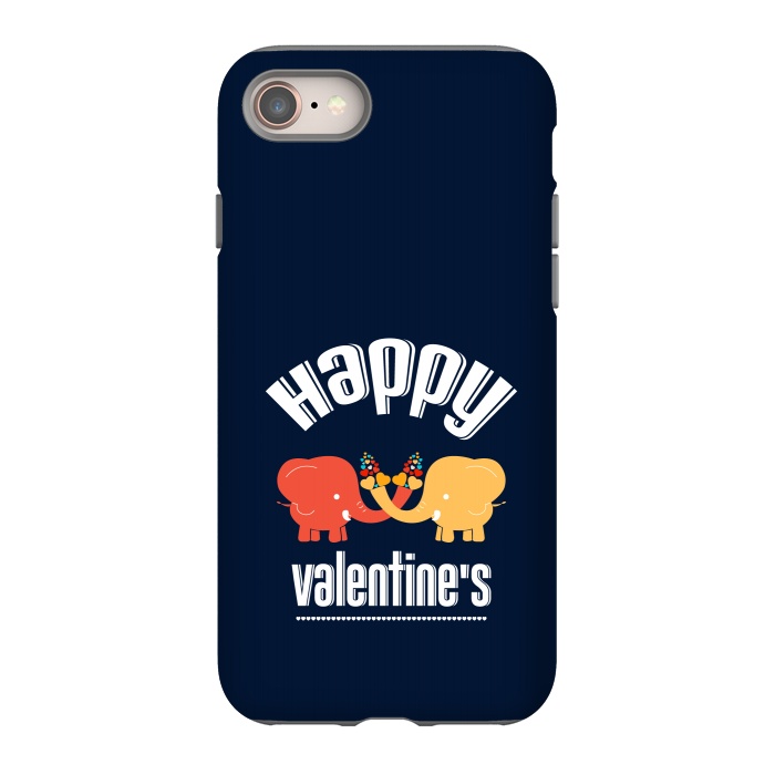 iPhone 8 StrongFit two elephants valentines by TMSarts