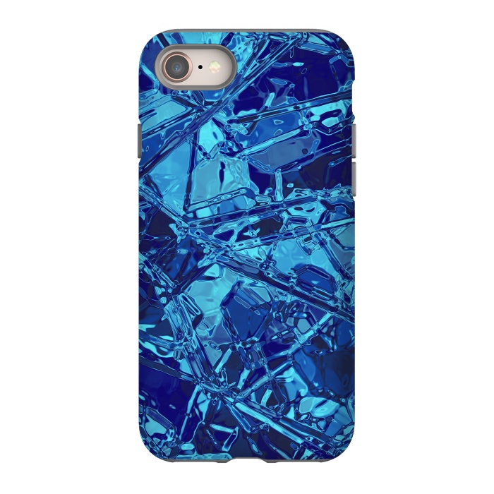 iPhone 8 StrongFit Blue Stained Glass 2 by Andrea Haase