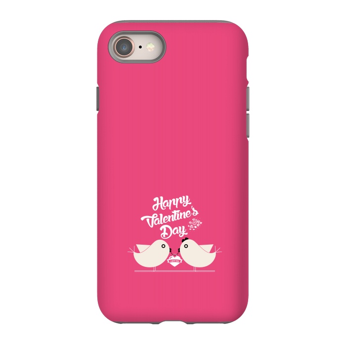 iPhone 8 StrongFit love birds couple by TMSarts