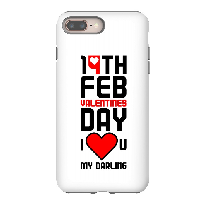 iPhone 8 plus StrongFit i love my darling by TMSarts