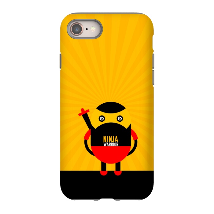 iPhone 8 StrongFit ninja warrior yellow by TMSarts