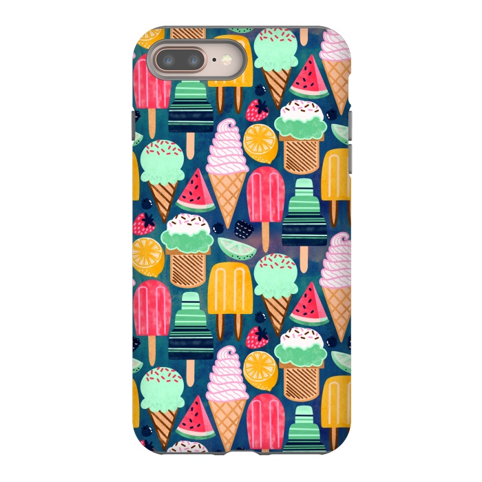 iPhone 8 plus StrongFit Yum-Summer Ice Cream  by Tigatiga