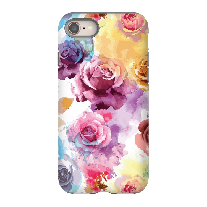 iPhone 8 StrongFit Watercolor Roses by Bledi
