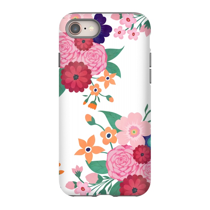 iPhone 8 StrongFit Pretty summer flowers design  by InovArts