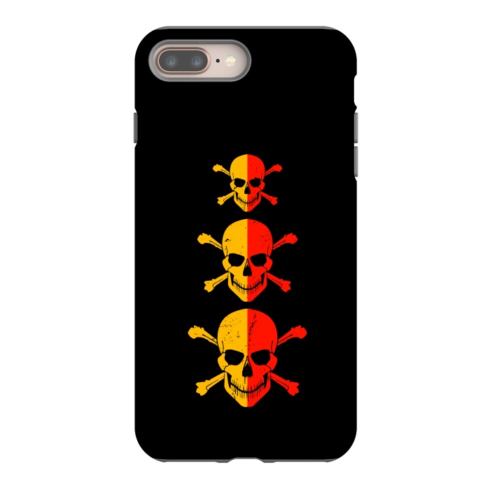 iPhone 8 plus StrongFit three skulls by TMSarts