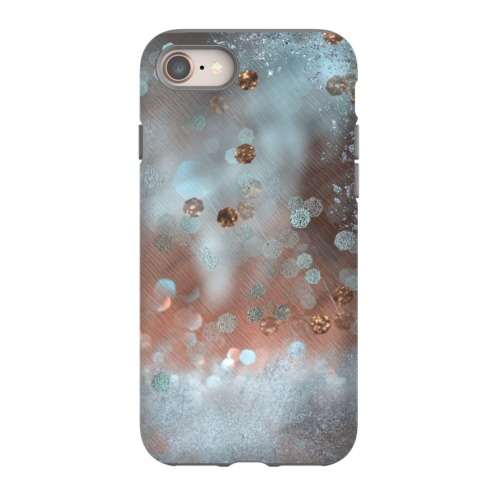 iPhone 8 StrongFit Copper Teal Glamour by Andrea Haase