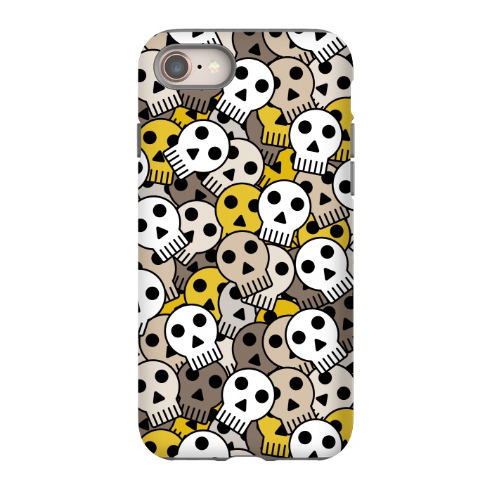 iPhone 8 StrongFit yellow skull funky  by TMSarts
