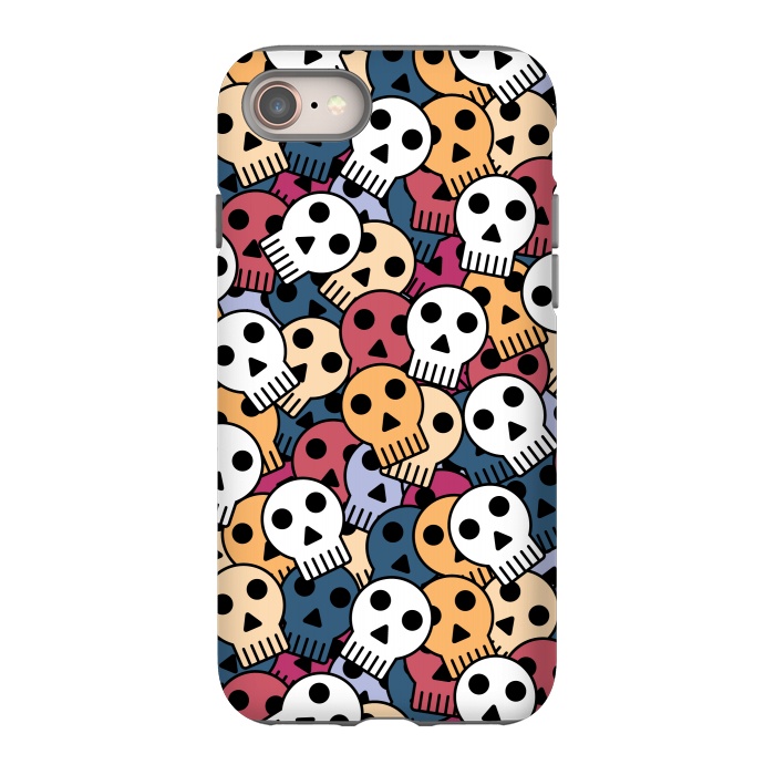 iPhone 8 StrongFit halloween funky skulls by TMSarts
