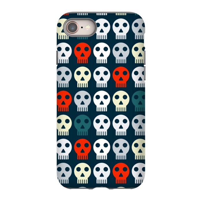 iPhone 8 StrongFit retro skull pattern by TMSarts