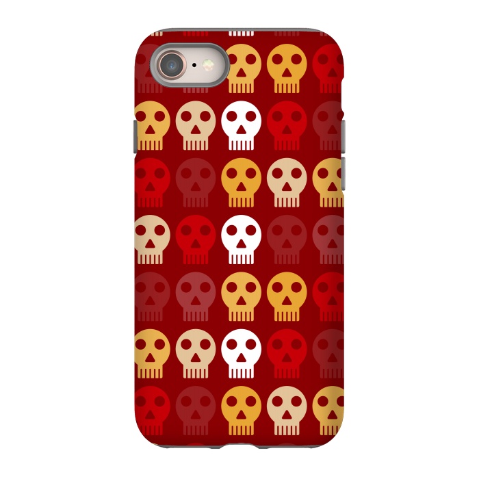iPhone 8 StrongFit red seamless skull by TMSarts