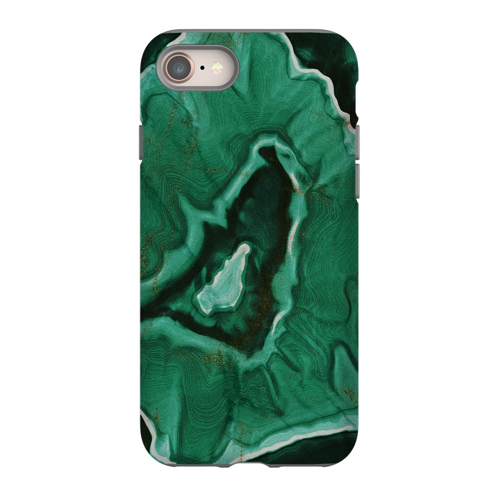 iPhone 8 StrongFit Green Agate Marble Malachite by  Utart