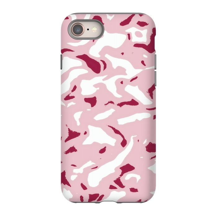iPhone 8 StrongFit Light pink camouflage by Jms